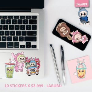STICKERS INDIVIDUALES X10 - LABUBU