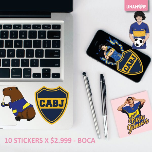 STICKERS INDIVIDUALES X10 - BOCA