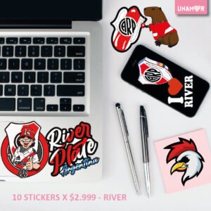 STICKERS INDIVIDUALES X10 - RIVER