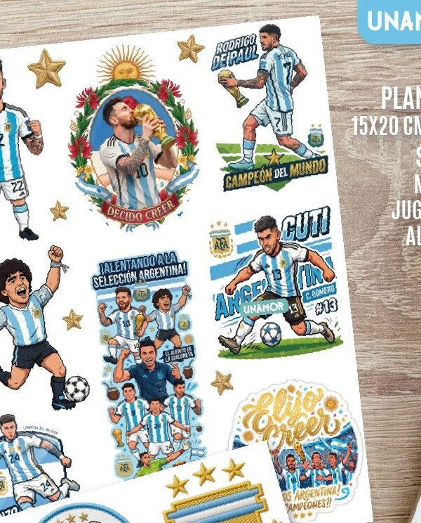VINILO DECORATIVO - PLANCHA STICKERS ALENTANDO
