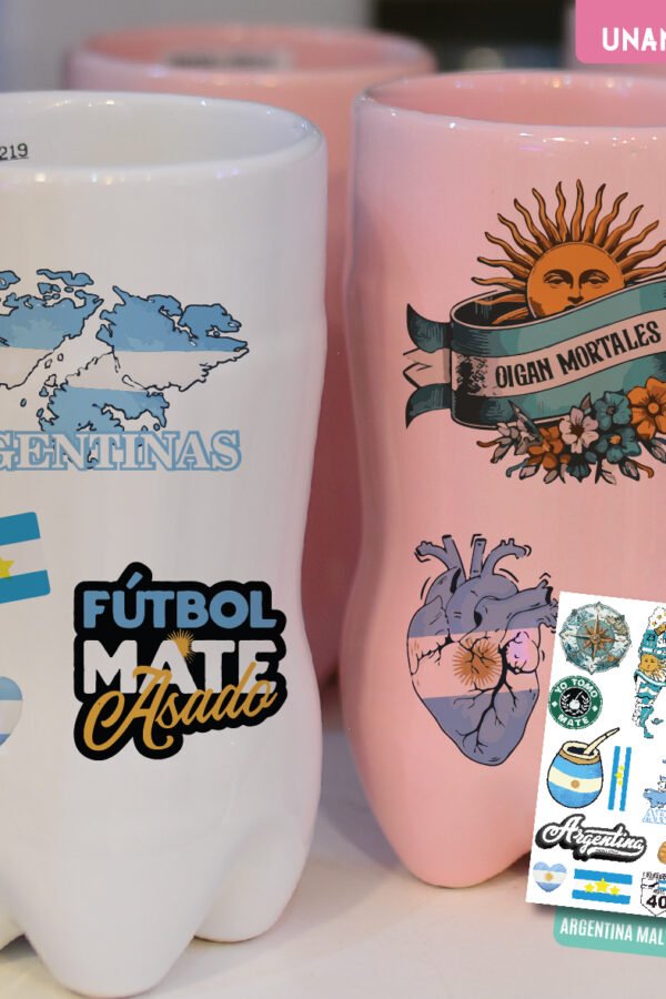 Planchita de Stickers adhesivos Argentina Malvinas - 7789