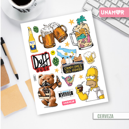 VINILO DECORATIVO - STICKER CERVEZA - 7782