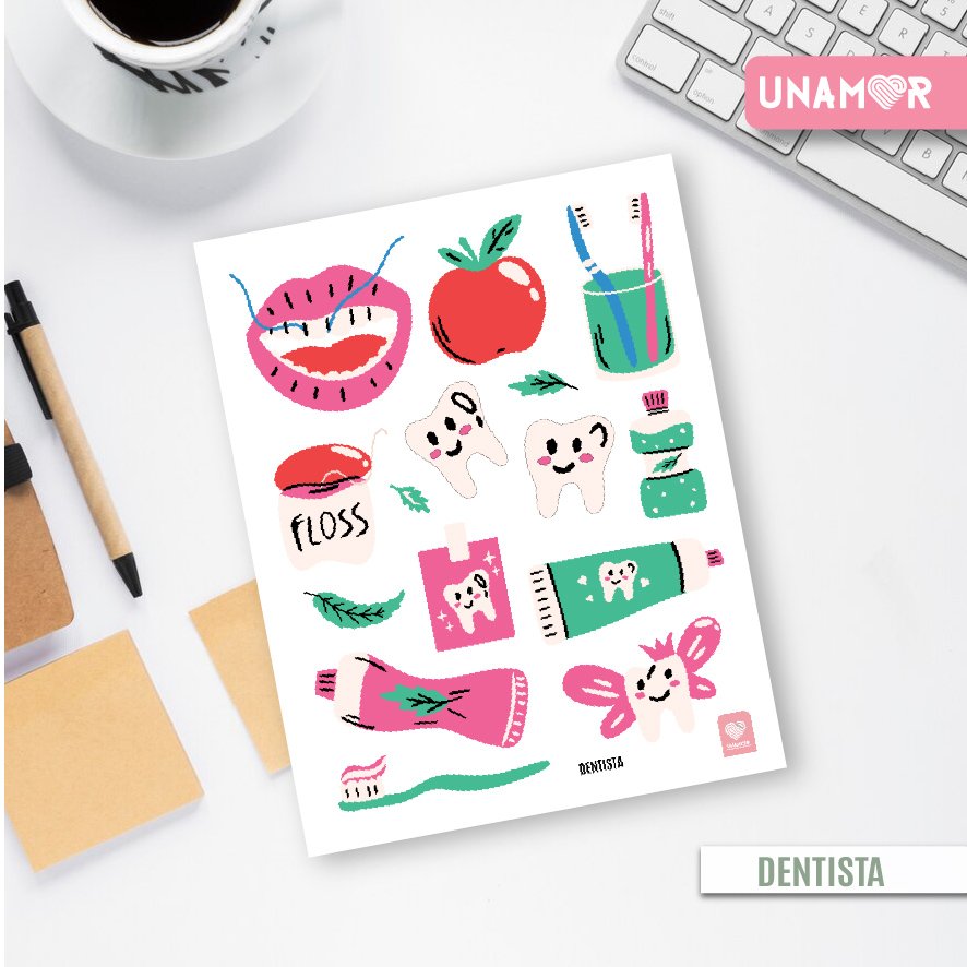 STICKERS DENTISTA VINILO DECORATIVO - STICKER DENTISTA