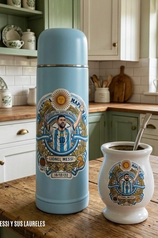 STICKER MESSI Y SUS LAURELES
