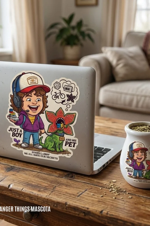 STICKERS STRANGER THINGS MASCOTA