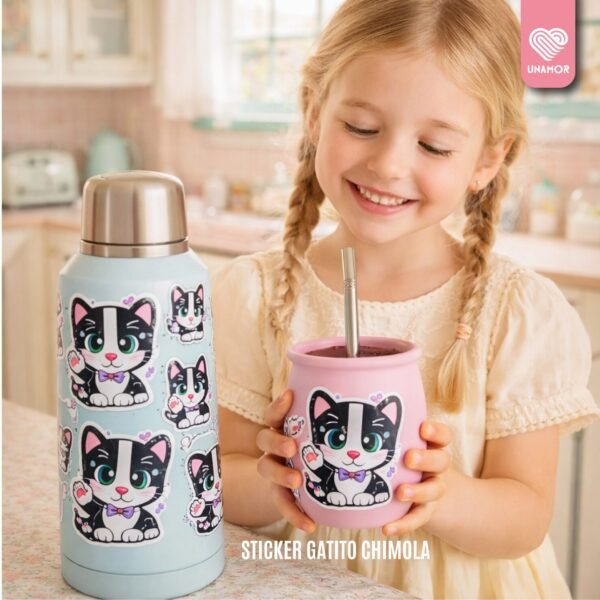 STICKERS GATITO CHIMOLA