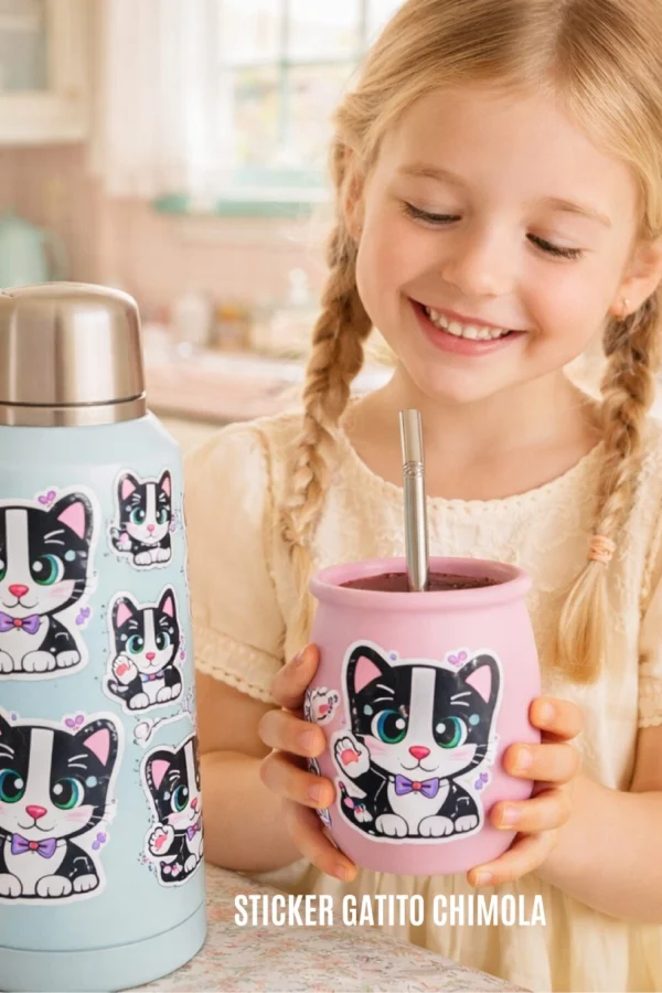 STICKERS GATITO CHIMOLA