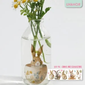 DTF UV - CONEJOS CANASTO