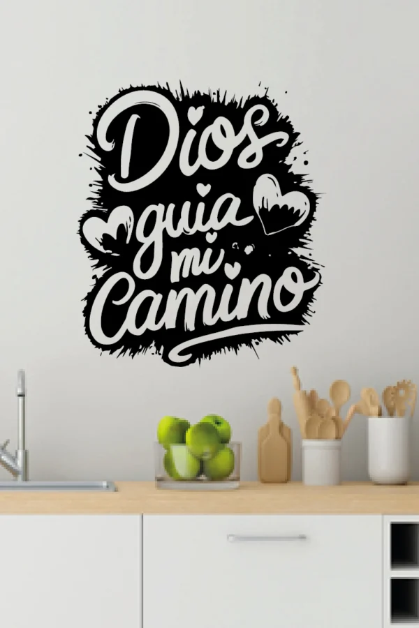 VINILO DECORATIVO - DIOS ES MI GUIA - 92246
