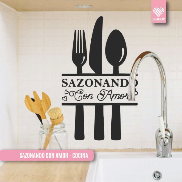 VINILO DECORATIVO - SASONANDO CON AMOR - COCINA - 22401