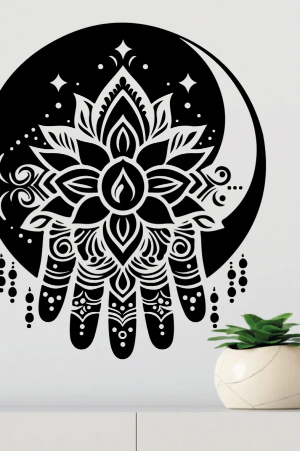 VINILO MANDALA FLOR DE LOTO