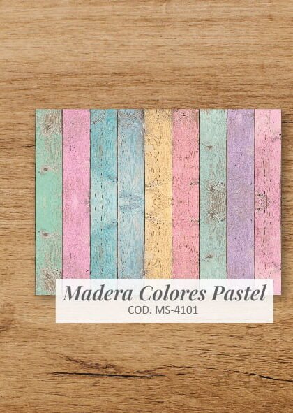 Asombroso vinilo para notebook | Modelo Madera pastel MS 4004