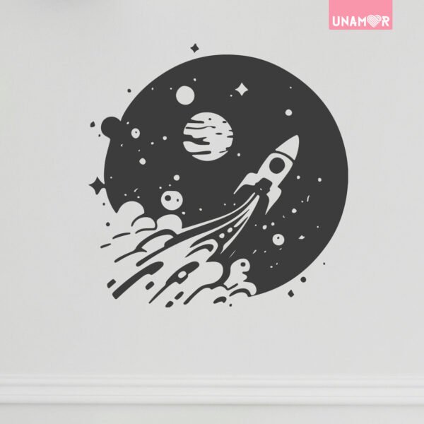 VINILO DECORATIVO - VIAJE A LA LUNA - 10460