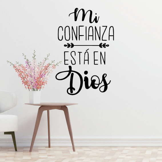 VINILO DECORATIVO - MI CONFIANZA - 1419