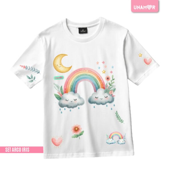ESTAMPA TEXTIL - SET ARCO IRIS