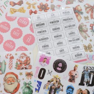 PLANCHITAS DE STICKERS Tendencias x 25 + 20 STICKERS INDIVIDUALES DE MODA + ENVIO GRATIS! - COMBO FESTIVO