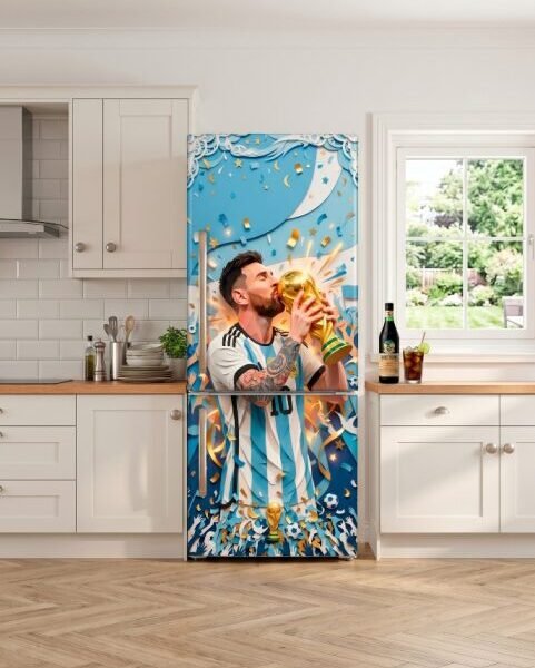 VINILO HELADERA MESSI COPA CAMPEONES