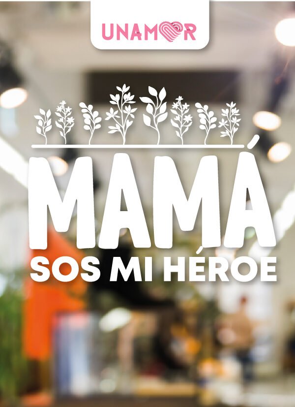 Vinilo dia de la madre - MAMÁ SOS MI HEROE