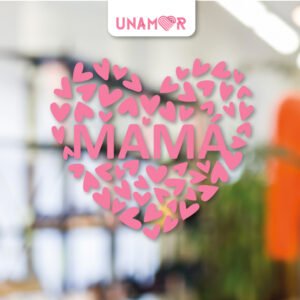 VINILO DIA DE LA MADRE - CORAZÓN MAMÁ - MAM 303
