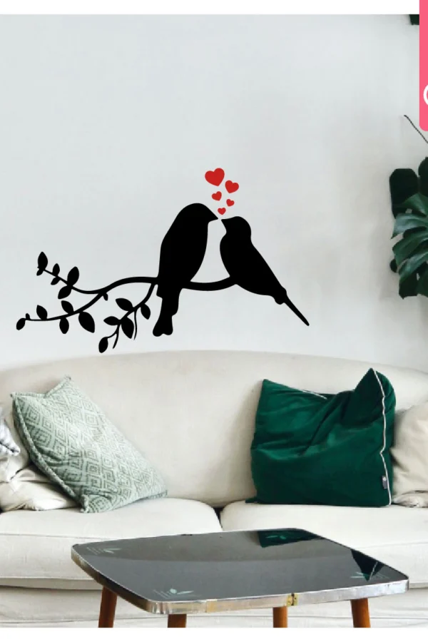 VINILO DECORATIVO - AVES AMOR - 5321
