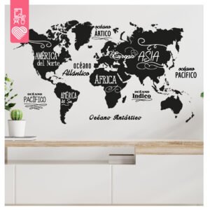 D 5024 - MAPA MUNDI TIPOGRAFICO