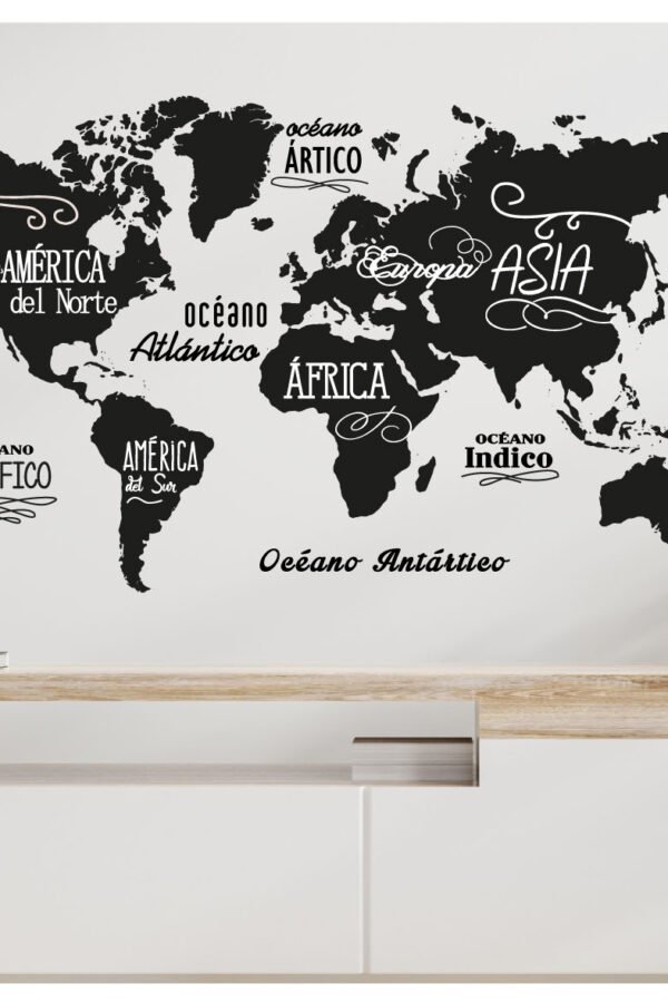 D 5024 - MAPA MUNDI TIPOGRAFICO