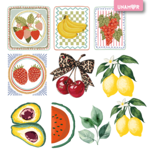 STICKERS INDIVIDUALES X10 - FRUTAL