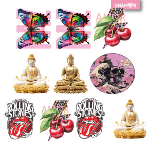 STICKERS INDIVIDUALES X10 - PAZ Y AMOR