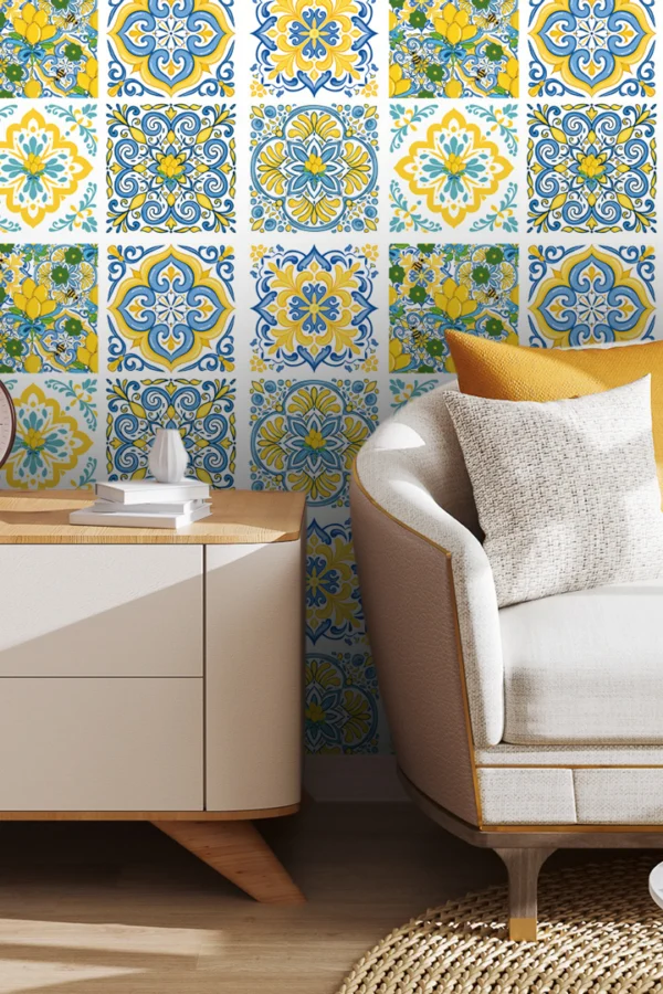 AZULEJOS DE VINILO MEDITERRANEO LIMON