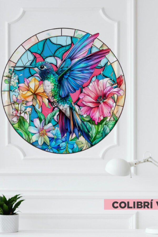 VINILO DECORATIVO - COLIBRÍ VITRO - 90157