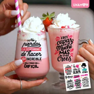 VINILO DECORATIVO - ETIQUETAS FRASES ENFOCATE - 9144