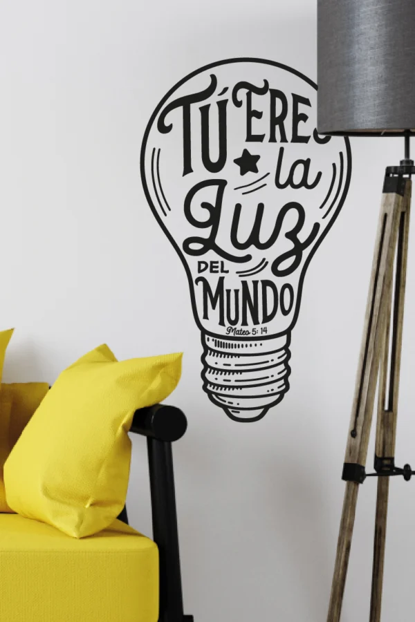 VINILO DECORATIVO - LA LUZ DEL MUNDO - 9083