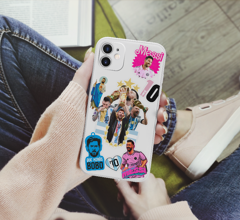 mockup sticker 4 PACK STICKERS X10 FÚTBOL