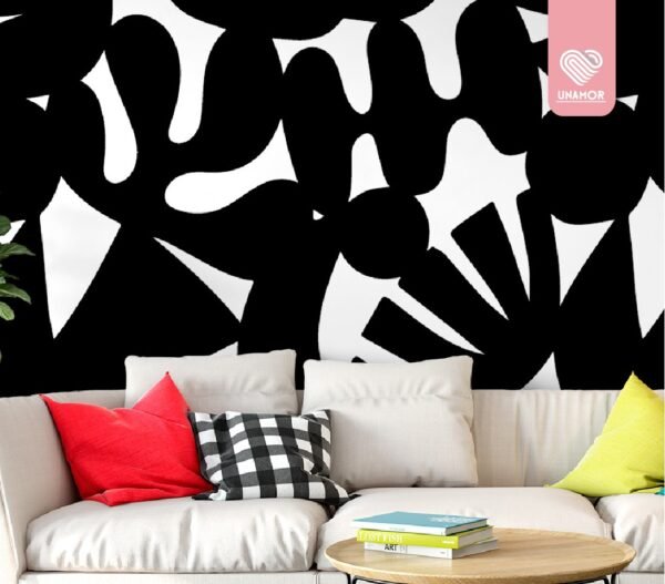 MURAL GEOMETRICO BLACK