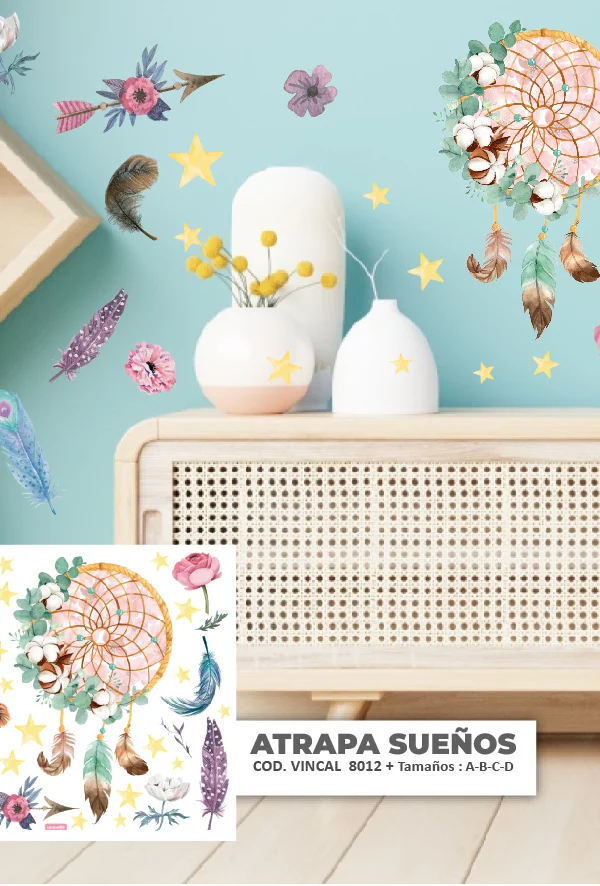 VINILO DECORATIVO - PLANCHA ATRAPASUEÑOS - 8012