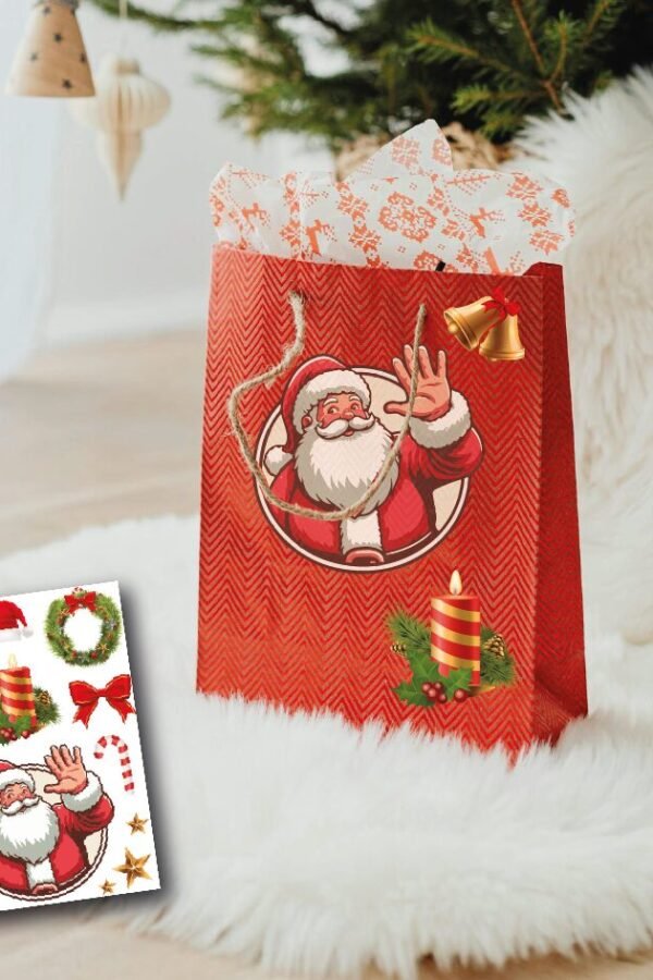 STICKERS PAPA NOEL SALUD