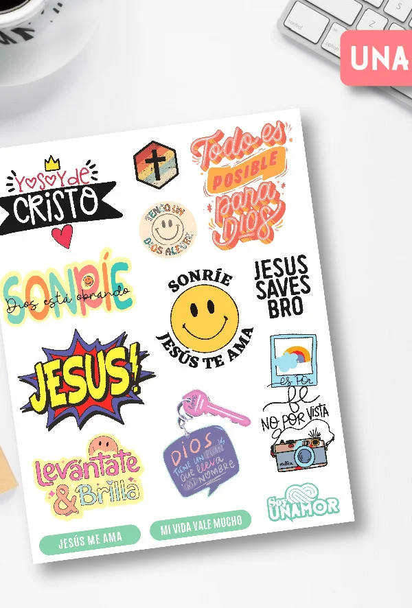 VINILO DECORATIVO - STICKER JESUS - 7767