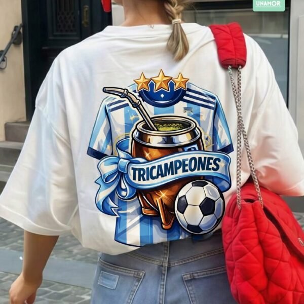 VINILO TEXTIL - MATE TRICAMPEON
