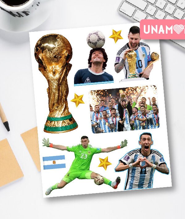 Planchita de Stickers adhesivos Campeones 2020 - 7818