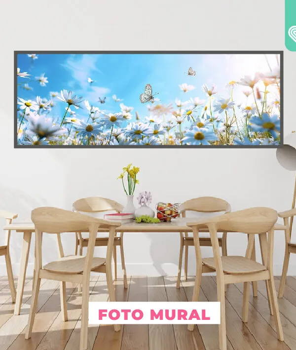 VINILO DECORATIVO - FOTOMURAL CAMPO MARGARITAS - 82055