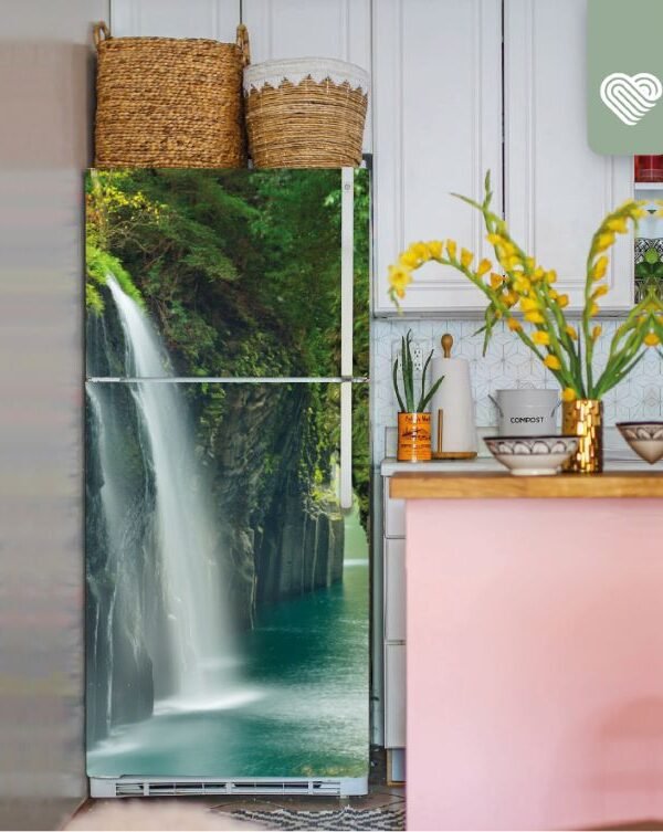 VINILO PARA HELADERA - CASCADA VERDE - H 2031