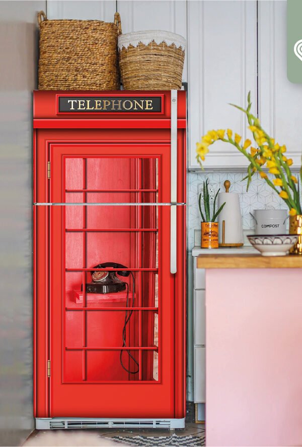 VINILO PARA HELADERA - CABINA TELEFÓNICA - H 2037