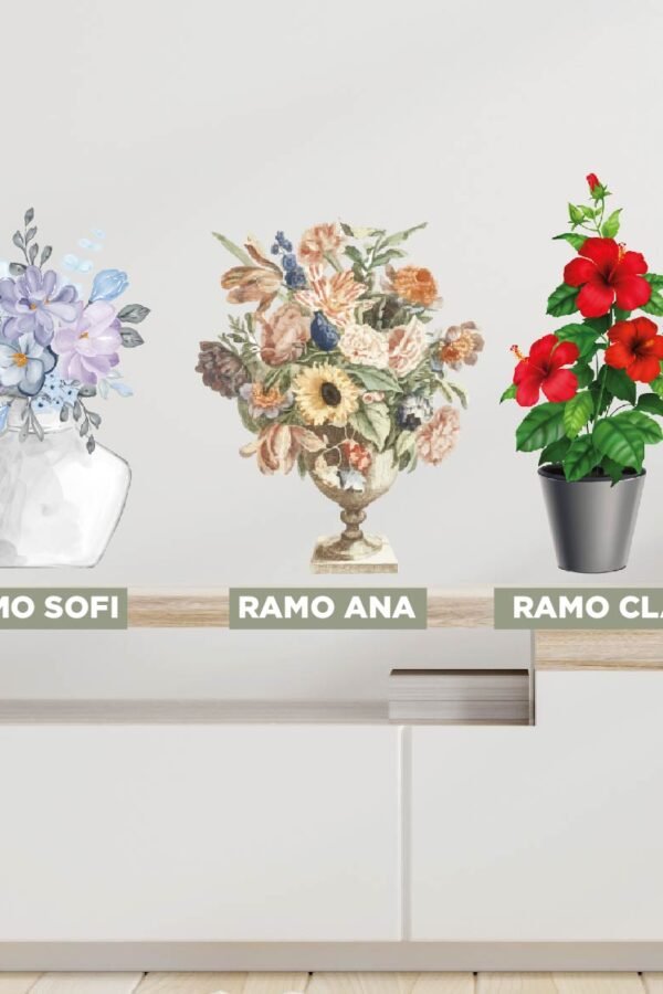 VINILO DECORATIVO - RAMOS FLORALES - 8212