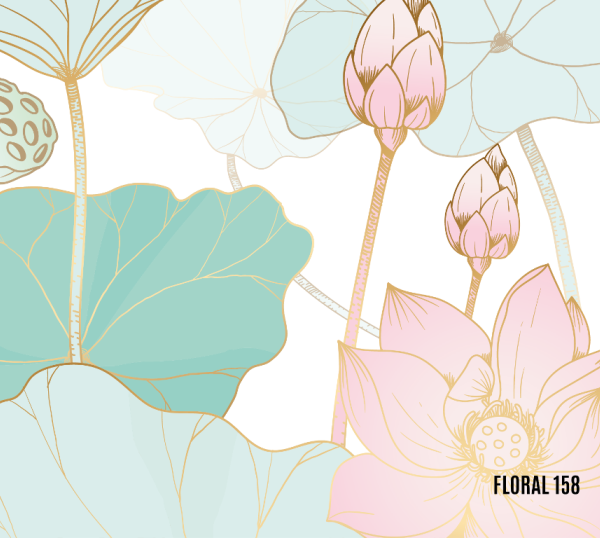 Vinilo para Notebook SKIN - FLORES DORADAS - 158