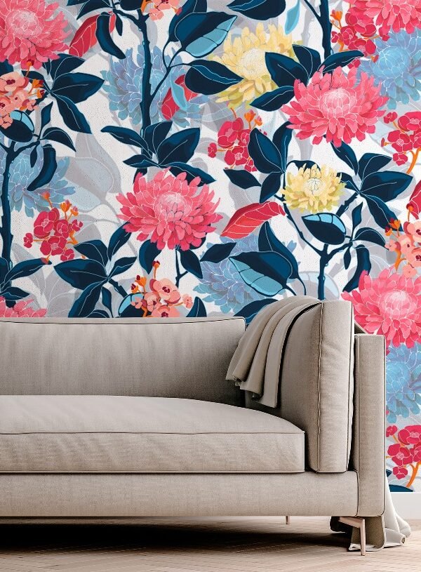 VINILO MULTIUSO FLORAL VINTAGE