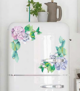 VINILO DECORATIVO - 2 ESQUINEROS FLORALES - 516