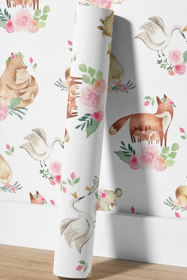 VINILO DECORATIVO - MURAL ANIMAL 24 - ANIMALITOS ZORRITOS