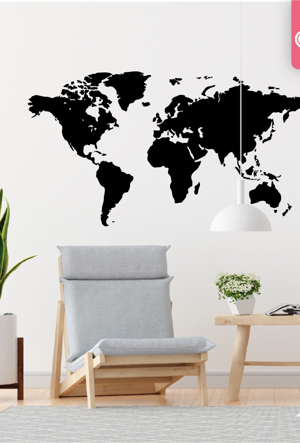 VINILO DECORATIVO - PLANISFERIO - 5032