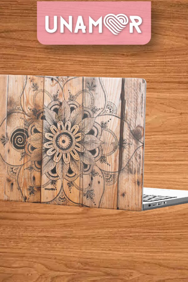 Vinilo para Notebook SKIN - MADERA MANDALA - 4127