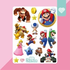 SKM 7761 - MINI STICKER MUNDO MARIO
